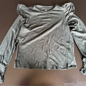 a.n.a Emerald Green Long Sleeve Top